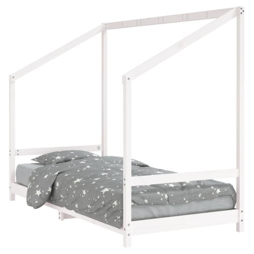 Estructura De Cama Para Niños Madera De Pino Blanco 90x190 Cm Vidaxl con  Ofertas en Carrefour