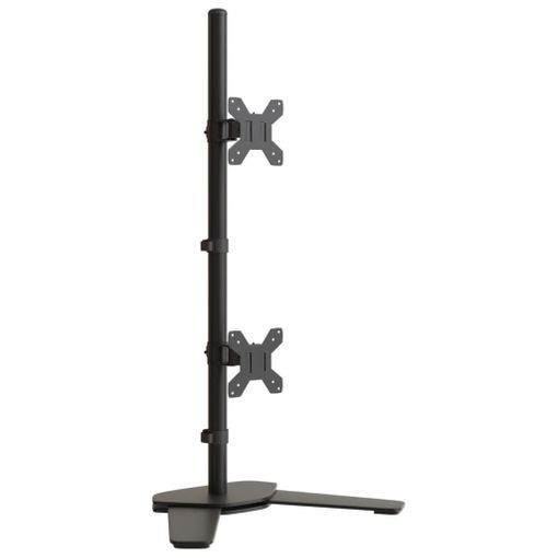 VidaXL Soporte para Monitor Doble Vesa 75/100 Mm Acero Negro