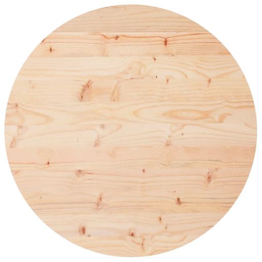 Tablero De Mesa Redondo Madera Maciza De Pino Ø60x3 Cm Vidaxl con Ofertas  en Carrefour