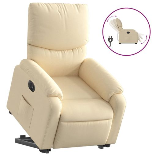 Butaca reclinable color crema - Sillones en Alcon Mobiliario