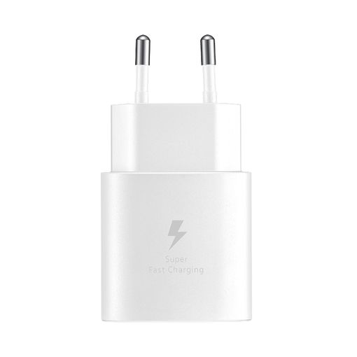 Cargador Samsung Original USB-C de 25 W + cable USB-C a USB-C, Power  Delivery 3.0 - Blanco - Spain