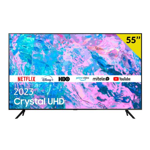 Televisor Smart Tv Samsung Cu7105 55'' 4k Crystal Uhd Led Tizen G Negro con  Ofertas en Carrefour