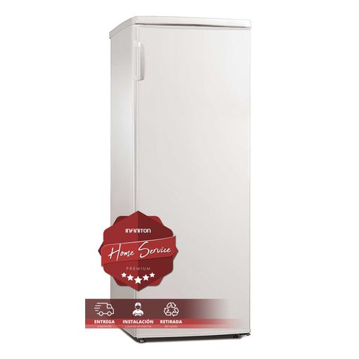 Congelador Vertical Infiniton (a++, Blanco, Ciclico, Altura 125cm) Instalacion Incluida con Ofertas en Carrefour Ofertas Online
