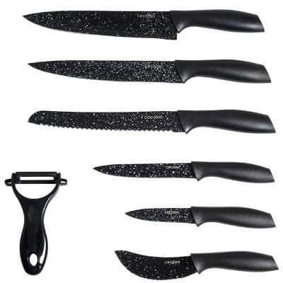 Cuchillos Swiss Chef Negros Set de 6 cuchillos profesionales