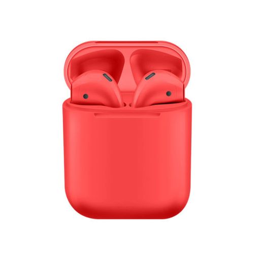 Auriculares Inalámbricos Bluetooth Inpods 12 Macaron Rojos con