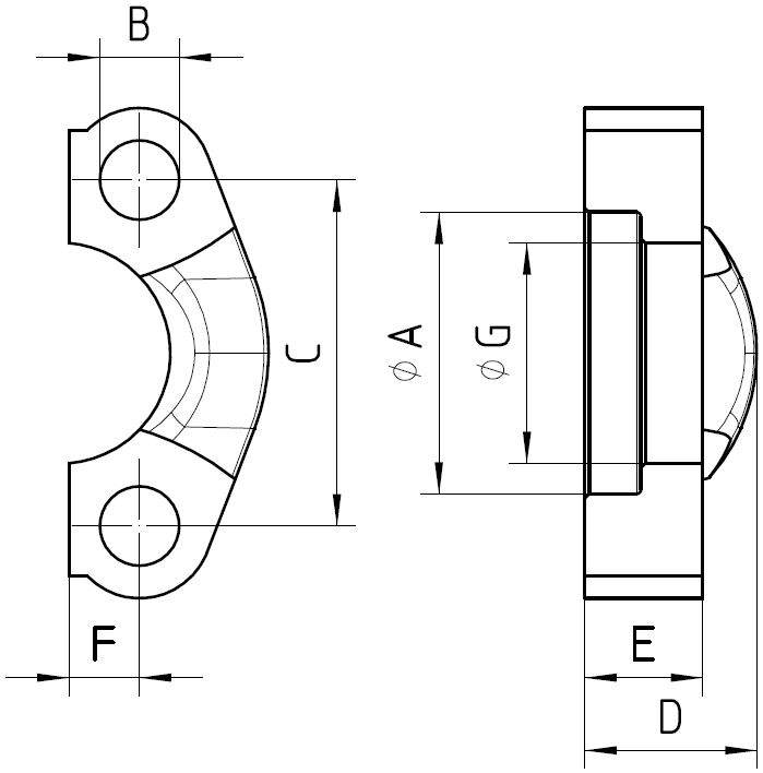 flange half