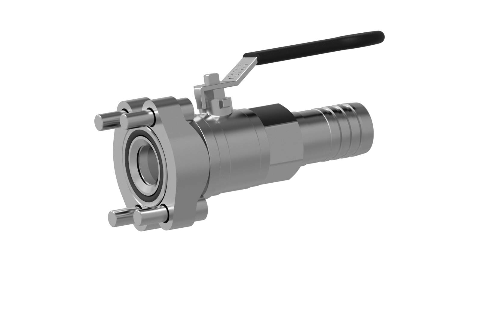 Ball valves with SAE flange connection