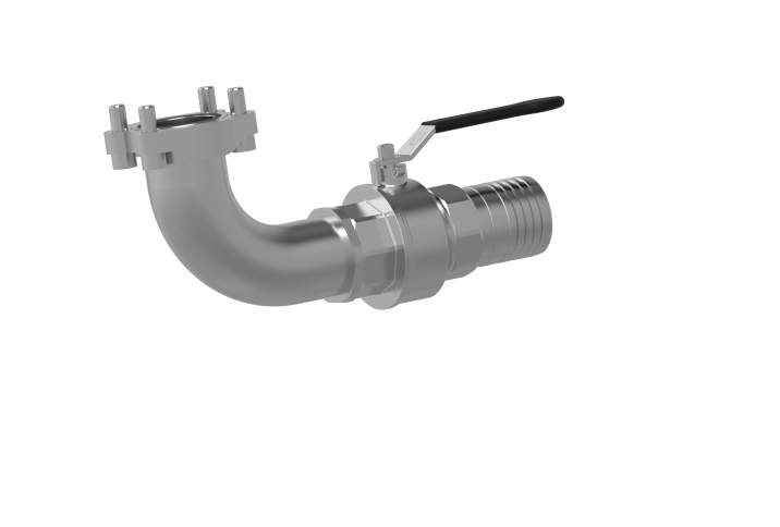 Ball valves SAE flange connection 90° 1st variant