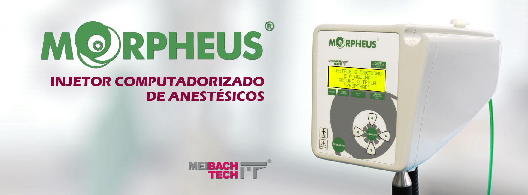 A Meibach Tech tem o prazer de apresentar o MORPHEUS, um injetor de anestésicos revolucionário que está transformando os conceitos de anestesia na Odontologia.