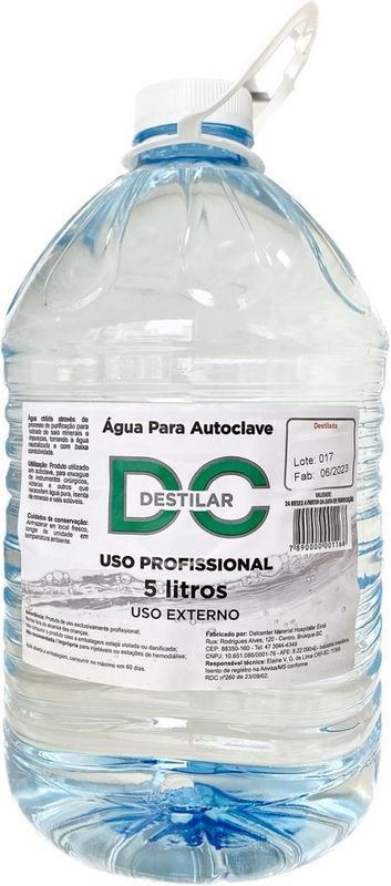 Água Destilada 5 Litros - DC MEDICAL - Sou Odonto