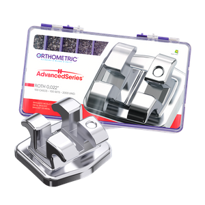 Kit Bráquete Metálico Advanced Series Roth 0,022 - 100 Casos