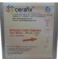 Cera Sprues com Câmara Médio 