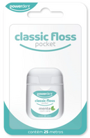 Fio Dental ClassicFloss - Pocket Menta com Cera