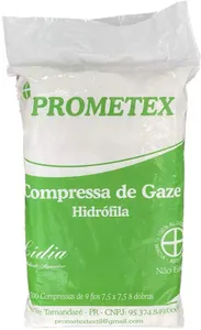 Compressas de Gaze Lidia  9 fios 8 dobras - 500 unidades