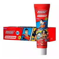 Creme Dental Infantil Liga da Justiça com Flúor Tutti Frutti 50g