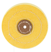 Escova de Polimento Para Torno - Pano Algodão Amarelo 50mm
