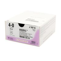 Fio de Sutura Absorvível Vicryl com agulha 1/2 1,6cm - 12 unidades.