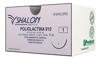 Fio de Sutura Poliglactina 910 com agulha 1/2 CT 1,5cm - 36 unidades