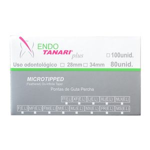 Guta Percha Acessória Microtipped 28mm - 80 unidades