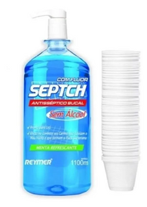 Kit Antisséptico Bucal Septch com Flúor 1,1L