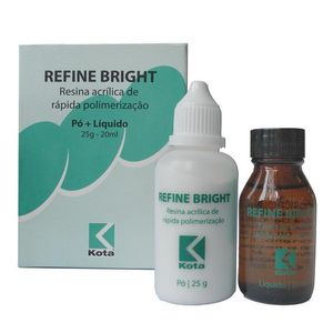 Kit Resina Acrílica Refine Bright Pó e Líquida