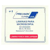 Lâmina para Microscopia Fosca sem Lapidar 26x76mm