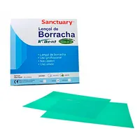 Lençol de Borracha Sanctuary  13,5x13,5cm Verde -  26 unidades