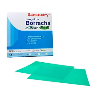 Lençol de Borracha Sanctuary  13,5x13,5cm Verde -  26 unidades