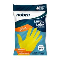 Luva de Borracha/Látex Slim Amarela