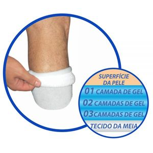 Meia Master Revestida Com Triplo Gel Para Amputação Transtibial