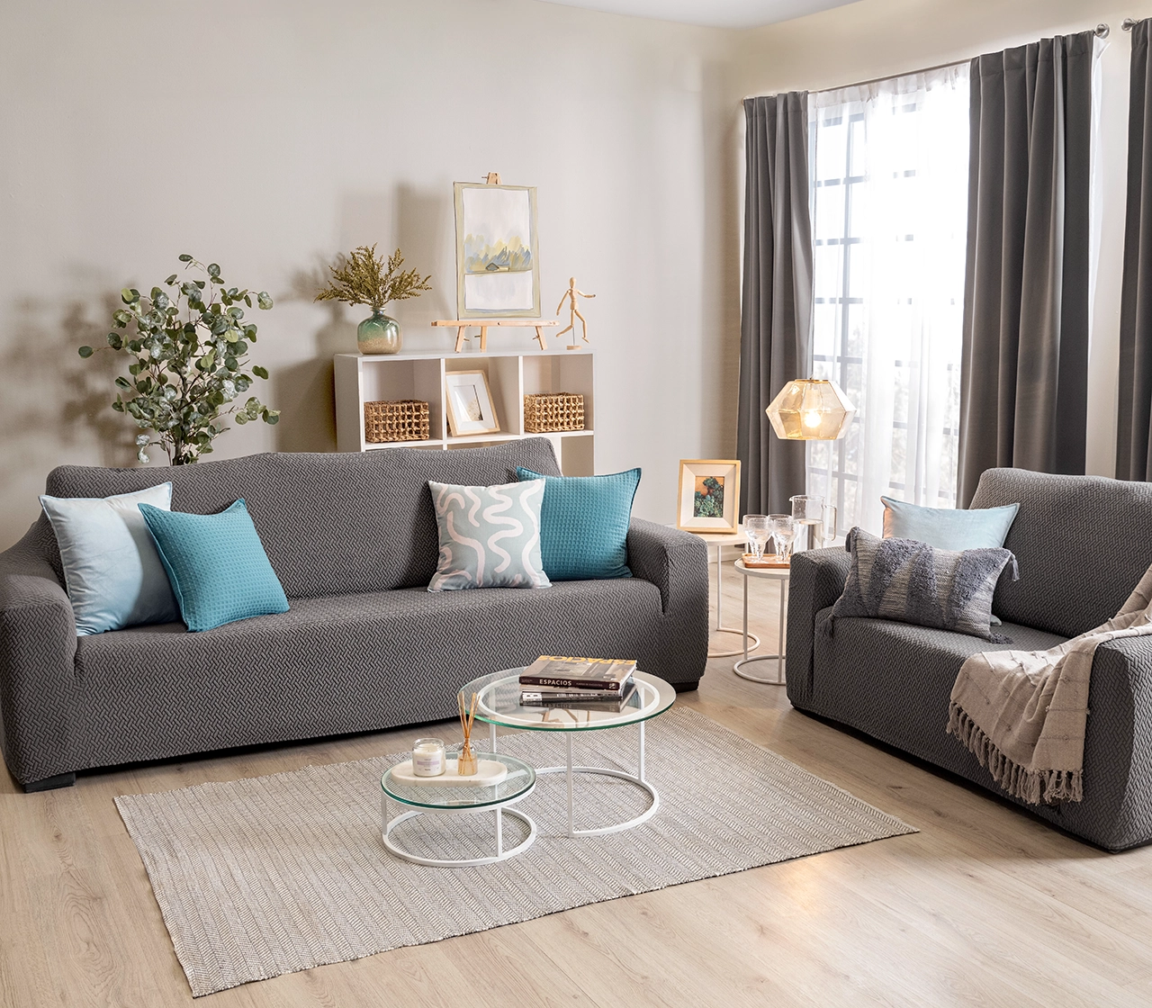 Funda De Sillón Niza Gris