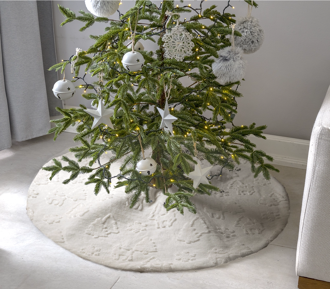 Adorno Navideño Pie De Árbol Frosty