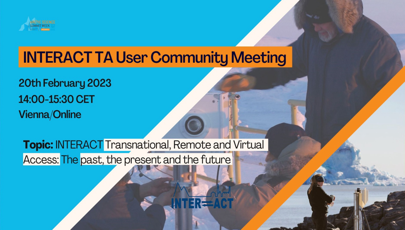 INTERACT TA User Community Meeting on February 20th at ASSW2023