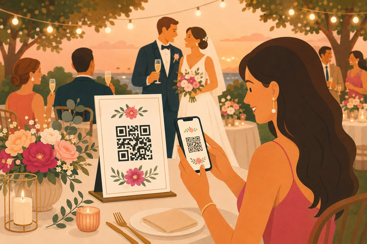 Wedding QR Code Sign Wording: 25 Messages Your Guests Will Actually Follow