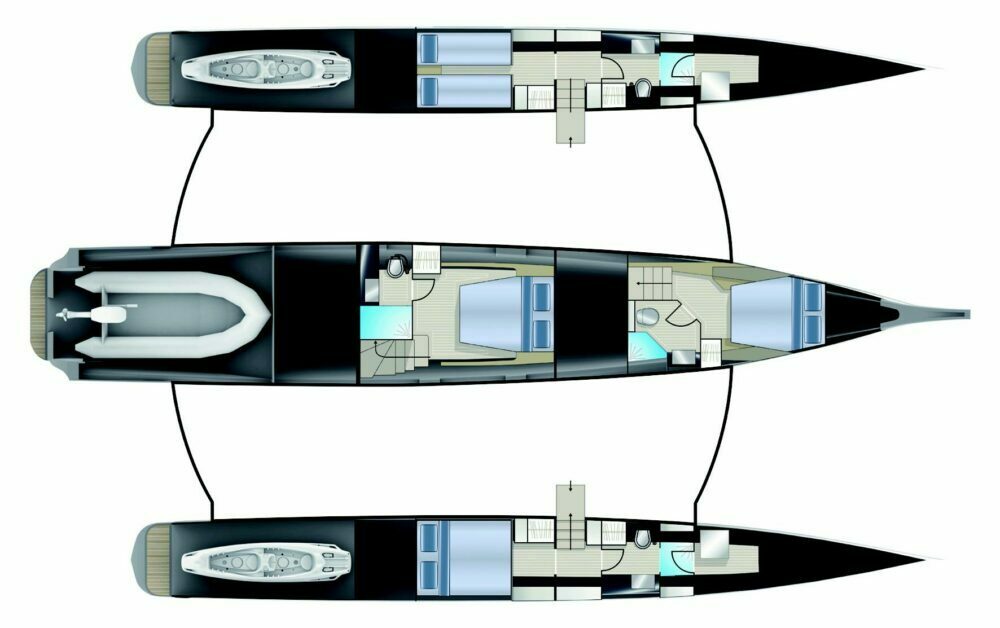 NEEL65 EVOLUTION central hull and float