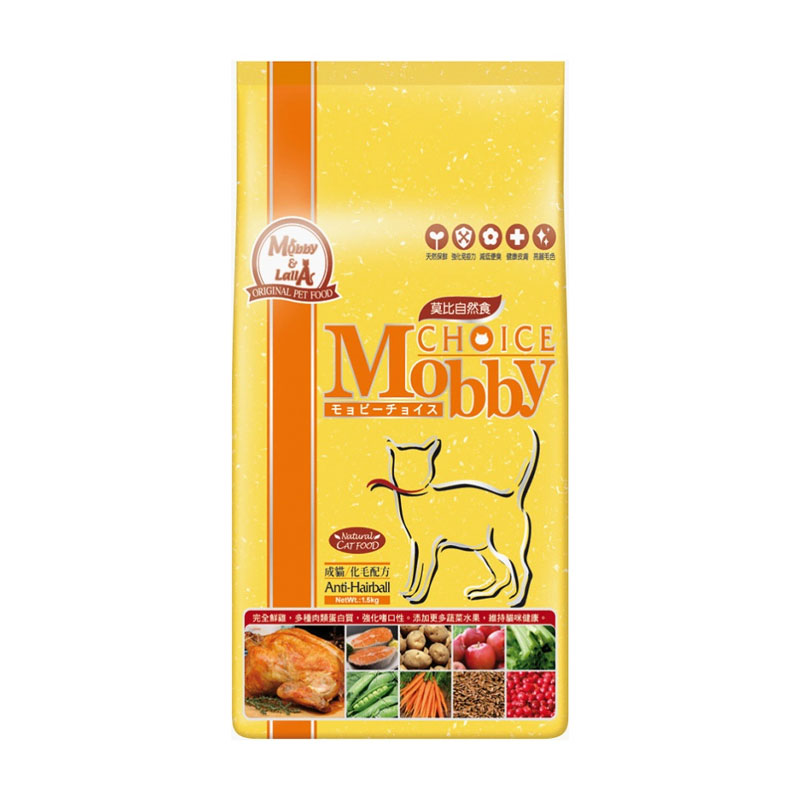 Mobby 莫比 愛貓糧-雞肉米成貓化毛配方