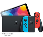 Nintendo Switch OLED, rödblå