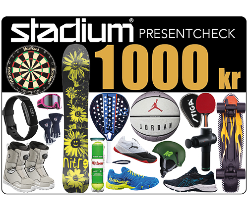 Stadium Presentcheck 1 000 kr