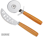 Pino pizzaset med kniv och skärare