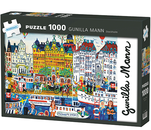 Pussel Stockholm – Gunilla Mann, 1 000 bitar