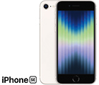 Apple iPhone SE gen 3, 64GB, vit