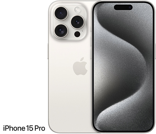 Apple iPhone 15 Pro 128GB, vit