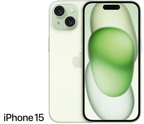 Apple iPhone 15 128GB, grön