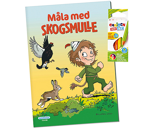 Måla med Skogsmulle + färgpennor