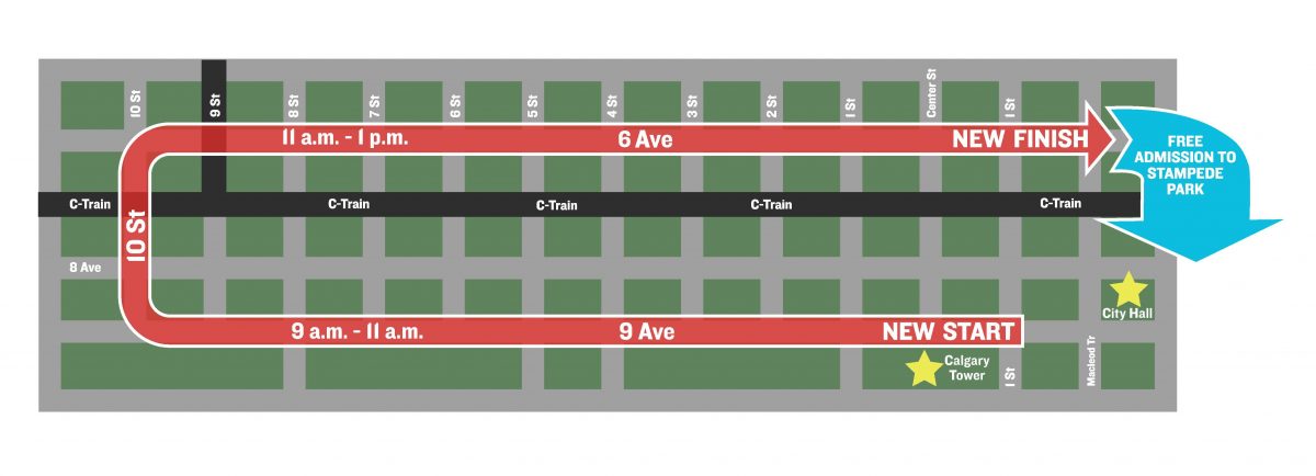 스탬피드 축제 기간의 캘거리 대중교통