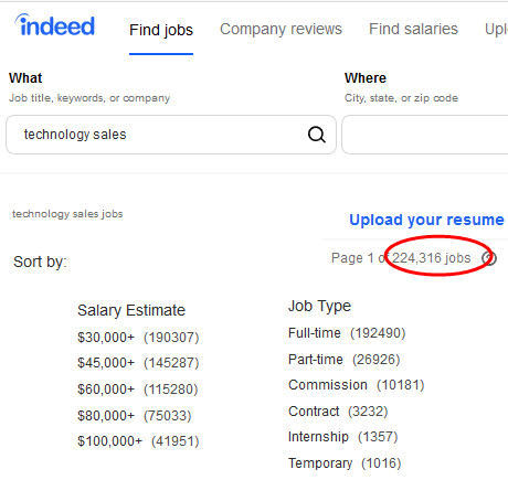 Tech Sales Jobs on Indeed