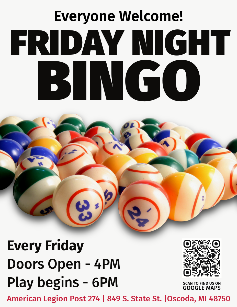 Friday Night Bingo - Oscoda