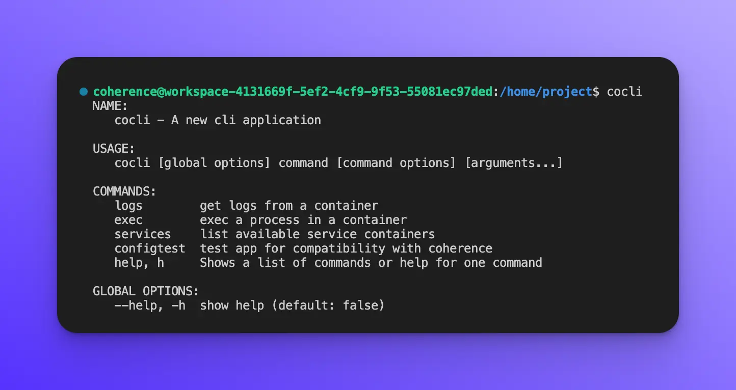Coherence CLI aka cocli