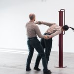 Installation view of Adam Linder, Full Service.