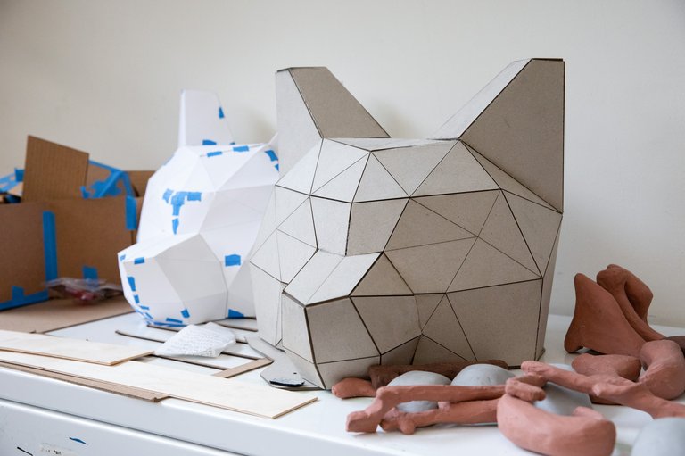 industrial design models sitting in the studio